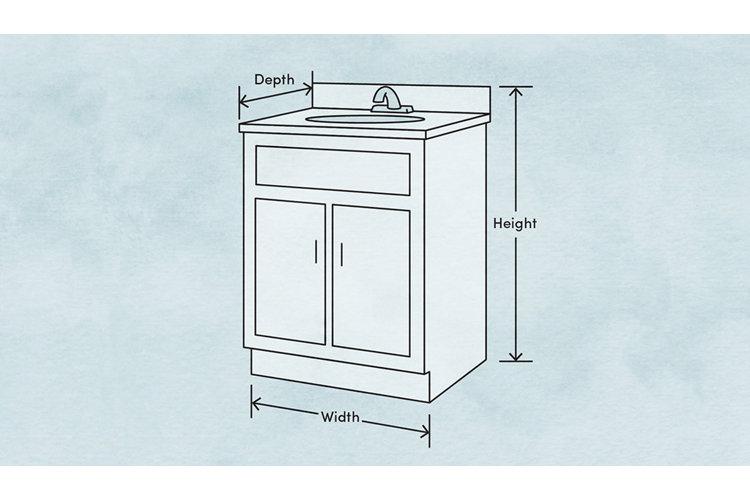 Bathroom Vanity Sizes Hanging Comfort Height